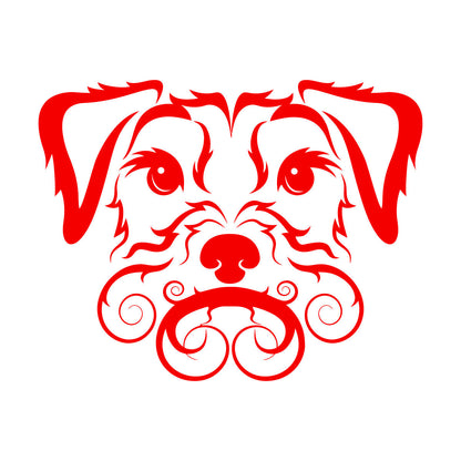 Fine Carving Stickers Pet Dog Cute Curly Haired Irish Terrier It Won'T Fall Off