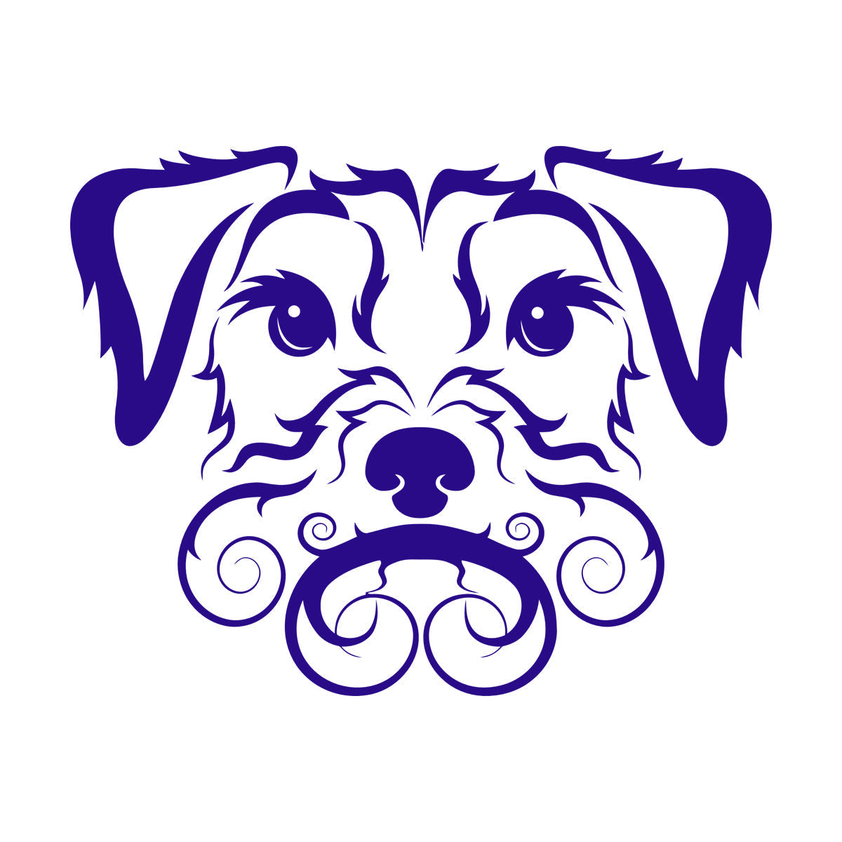 Fine Carving Stickers Pet Dog Cute Curly Haired Irish Terrier It Won'T Fall Off