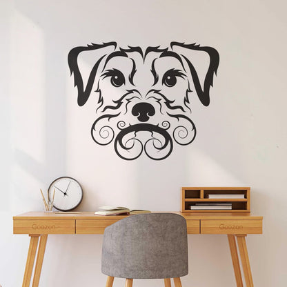 Fine Carving Stickers Pet Dog Cute Curly Haired Irish Terrier It Won'T Fall Off