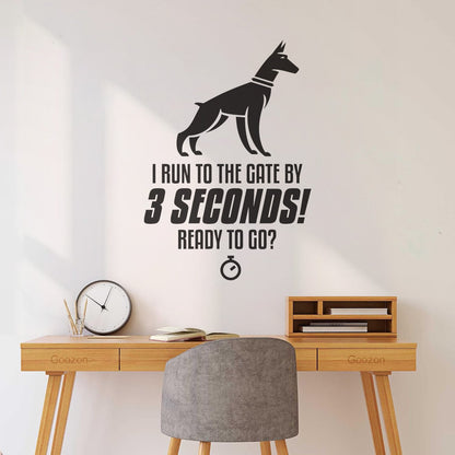 Wall Stickers Doberman Dog Breed Lovely Home Pets Personalized Customization