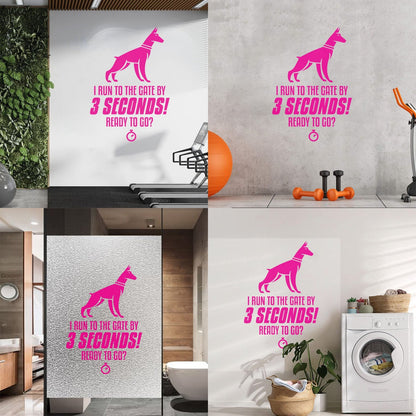 Wall Stickers Doberman Dog Breed Lovely Home Pets Personalized Customization