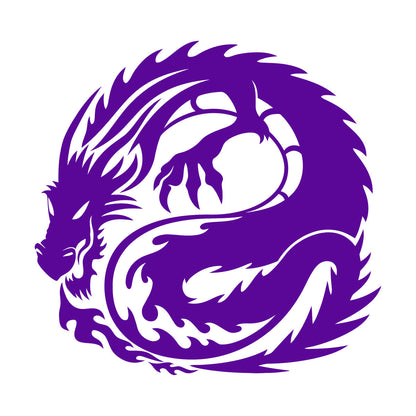 Lettering Decals Cartoon Asian Dragon Ornament Tattoos Can Modify And Add Information