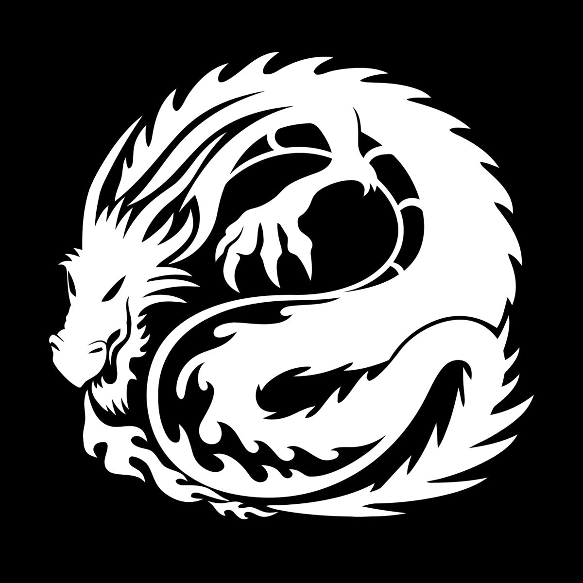 Lettering Decals Cartoon Asian Dragon Ornament Tattoos Can Modify And Add Information
