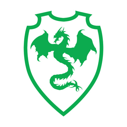 Stickers muraux Bouclier héraldique Dragon Chevalier Moyen Âge Garçons Autocollants