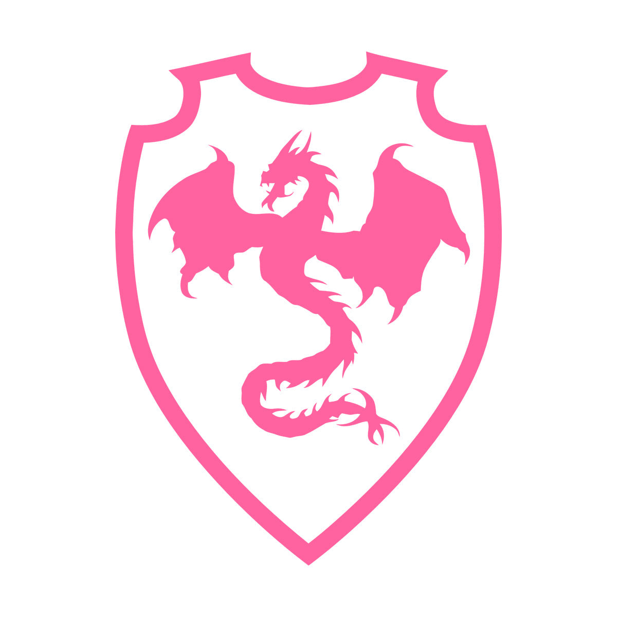 Stickers muraux Bouclier héraldique Dragon Chevalier Moyen Âge Garçons Autocollants