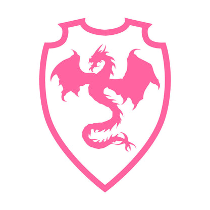 Stickers muraux Bouclier héraldique Dragon Chevalier Moyen Âge Garçons Autocollants