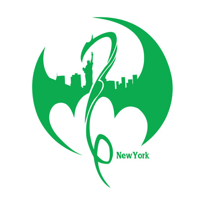 Wall Decals Pvc New York City Sights Dragon Statue Of Liberty Logo Art Mural Painting