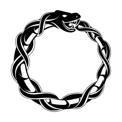 Vinyl Wall Stickers Ouroboros Snake Dragon Ancient Infinity Symbol It Won'T Fall Off