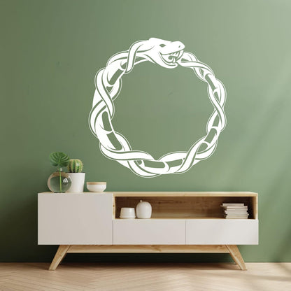 Vinyl Wall Stickers Ouroboros Snake Dragon Ancient Infinity Symbol It Won'T Fall Off