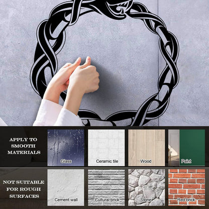 Vinyl Wall Stickers Ouroboros Snake Dragon Ancient Infinity Symbol It Won'T Fall Off