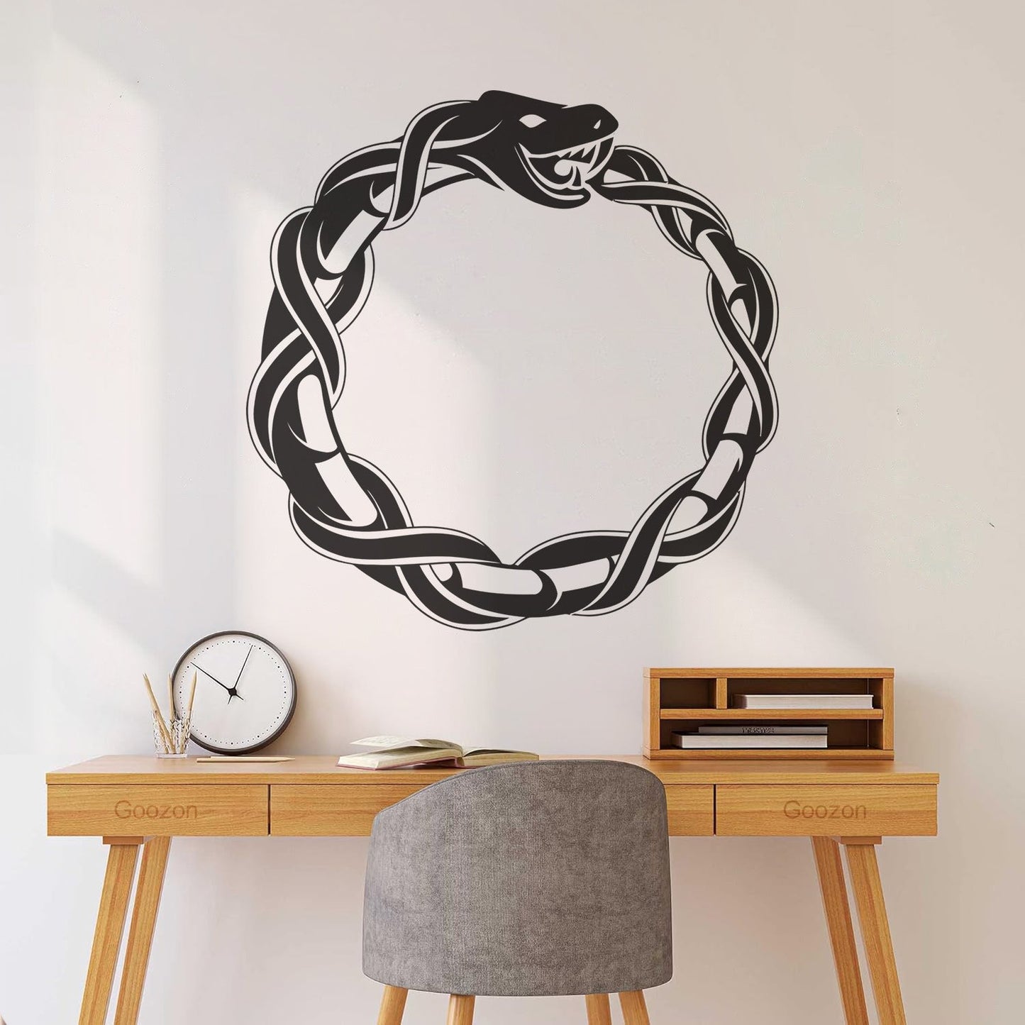 Vinyl Wall Stickers Ouroboros Snake Dragon Ancient Infinity Symbol It Won'T Fall Off