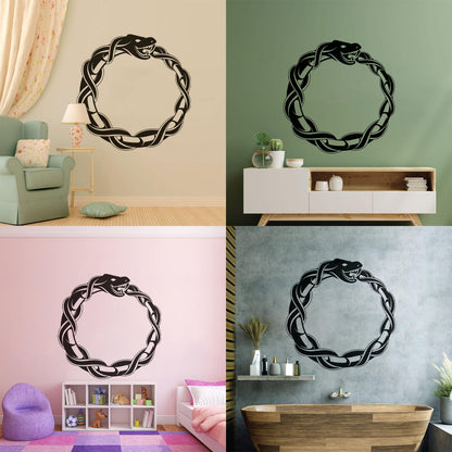 Vinyl Wall Stickers Ouroboros Snake Dragon Ancient Infinity Symbol It Won'T Fall Off
