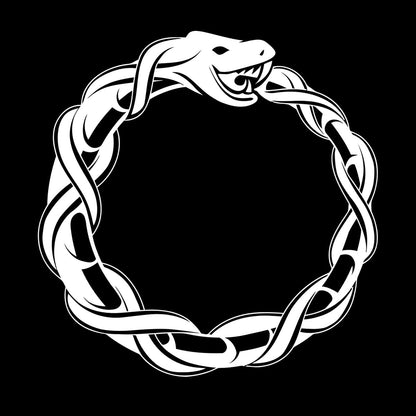 Vinyl Wall Stickers Ouroboros Snake Dragon Ancient Infinity Symbol It Won'T Fall Off