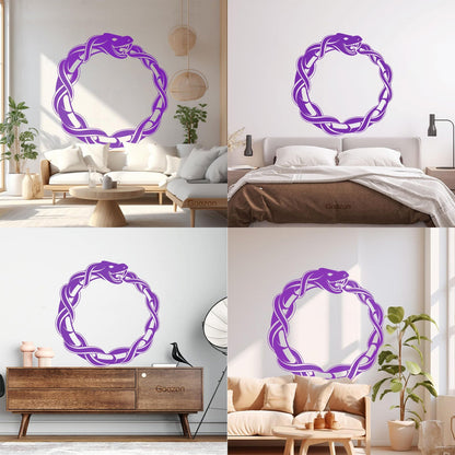Vinyl Wall Stickers Ouroboros Snake Dragon Ancient Infinity Symbol It Won'T Fall Off