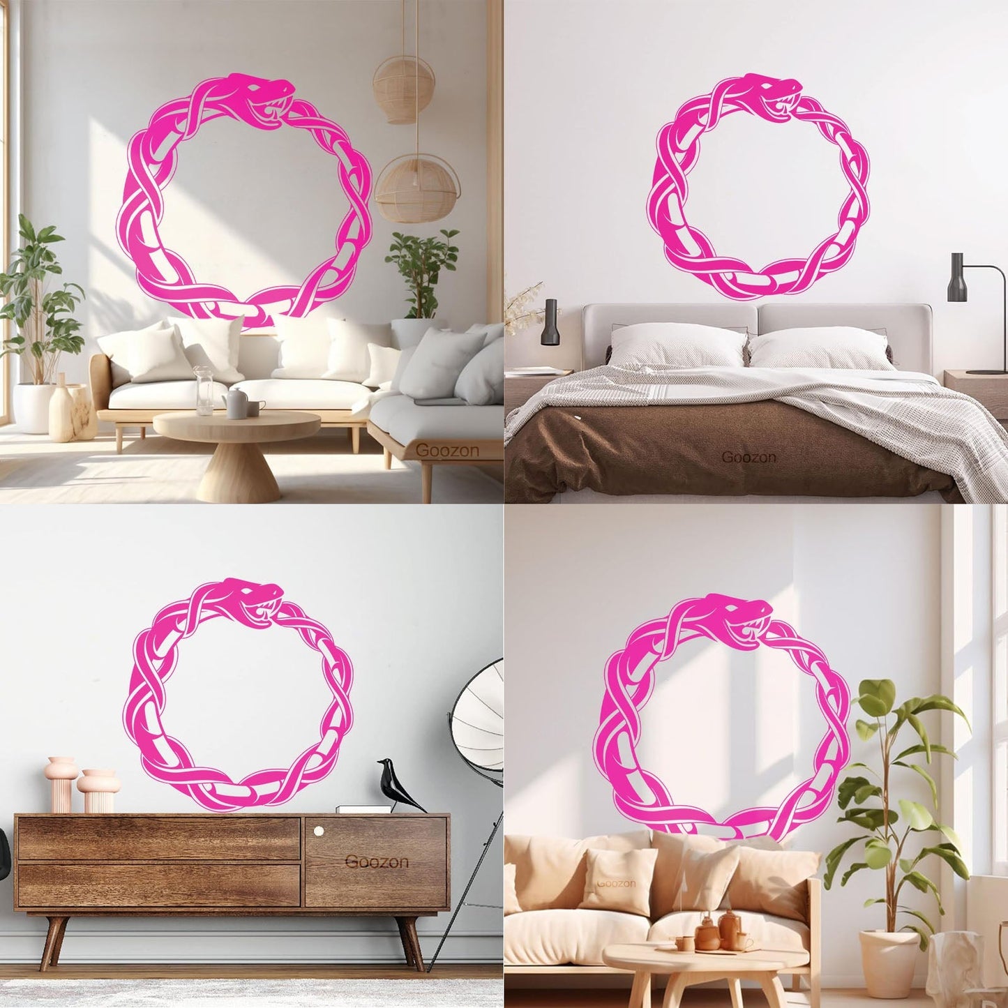 Vinyl Wall Stickers Ouroboros Snake Dragon Ancient Infinity Symbol It Won'T Fall Off