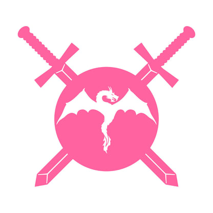 Swords Dragon Shield Warrior Knight Boy Engraving Decals Art Decoration