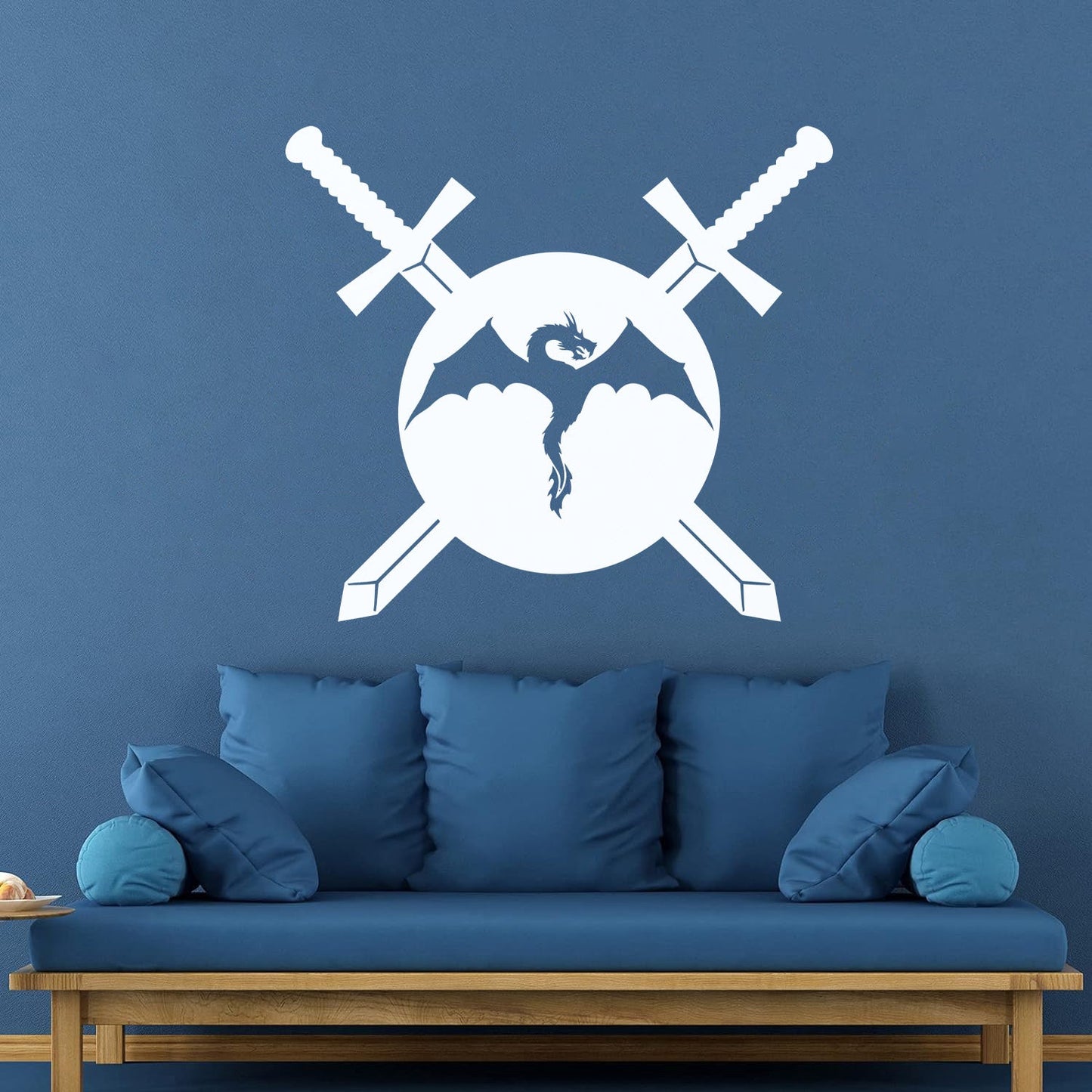 Swords Dragon Shield Warrior Knight Boy Engraving Decals Art Decoration