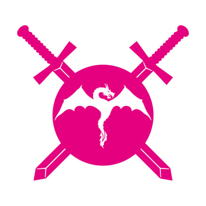 Swords Dragon Shield Warrior Knight Boy Engraving Decals Art Decoration