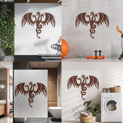 Wall Stickers Paster Paper Three Headed Dragon Tattoo Mythology Car Body Decoration