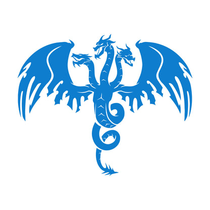 Wall Stickers Paster Paper Three Headed Dragon Tattoo Mythology Car Body Decoration