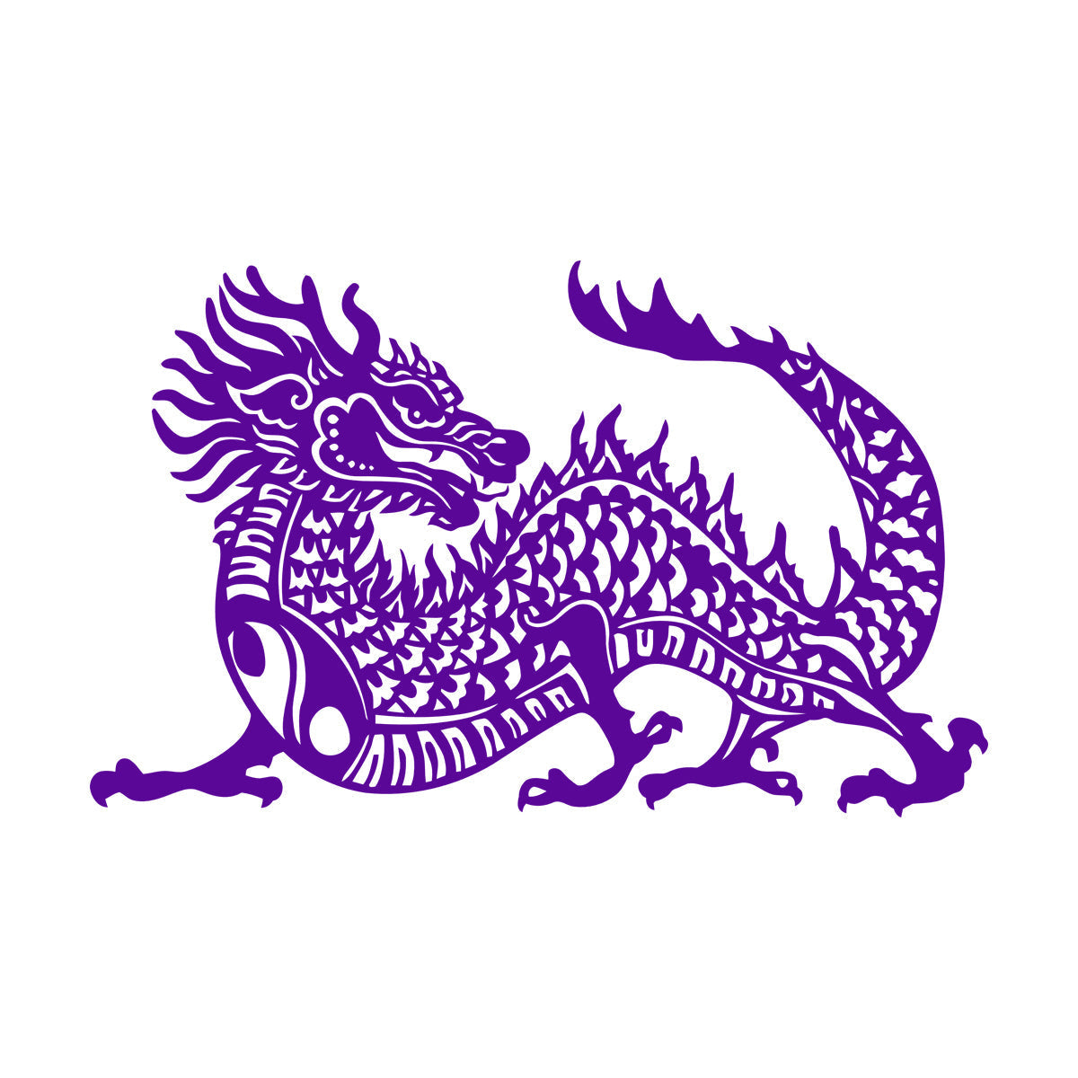 Yin Yang Buddhism Chinese Dragon Asian Style Vinyl Art Sticker Removable Without Leaving Glue