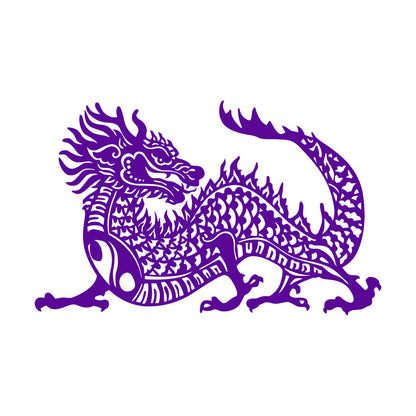 Yin Yang Buddhism Chinese Dragon Asian Style Vinyl Art Sticker Removable Without Leaving Glue