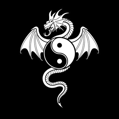 Wall Stickers Dragon Ying Yang Chinese Oriental Home Car Body Decoration