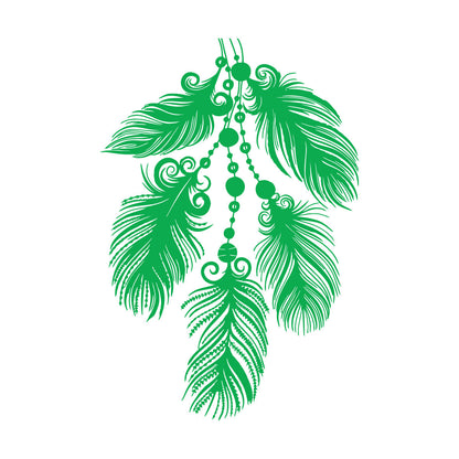 Mural And Wall Vinyl Decal Art Beautiful Feathers Ethnic Style Multiple Size Options