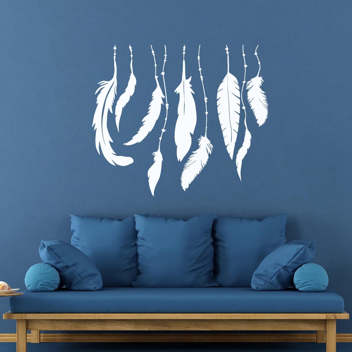 Fine Carving Stickers Bedroom Bird'S Feathers Ethnic Personalized Customization