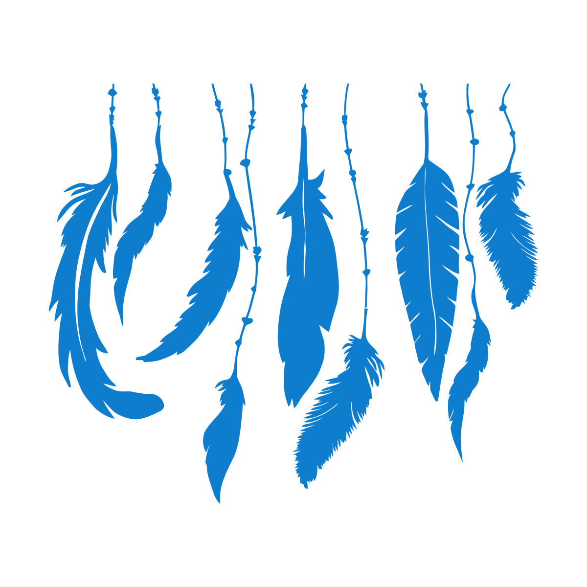 Fine Carving Stickers Bedroom Bird'S Feathers Ethnic Personalized Customization