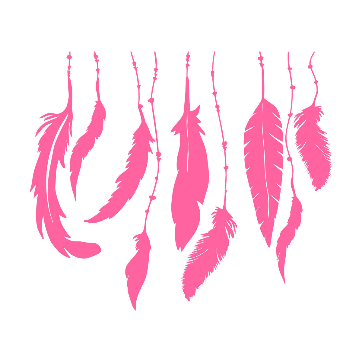 Fine Carving Stickers Bedroom Bird'S Feathers Ethnic Personalized Customization