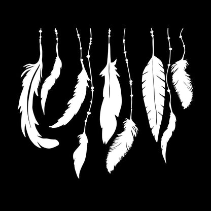 Fine Carving Stickers Bedroom Bird'S Feathers Ethnic Personalized Customization