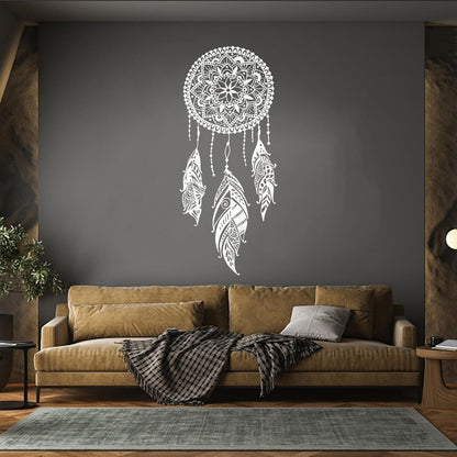Wall Stickers Bedroom Feathers Dreamcatcher Amulet Can Modify And Add Information