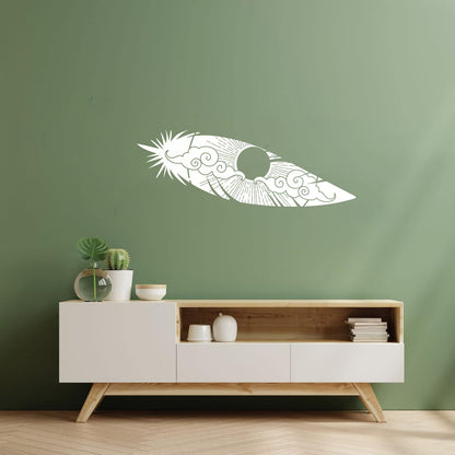 Bird Feather Sun Sky Landscape Ation Lettering Decals Window Decals