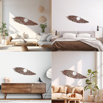 Bird Feather Sun Sky Landscape Ation Lettering Decals Window Decals