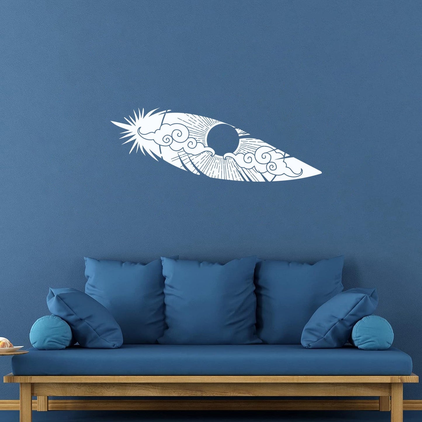 Bird Feather Sun Sky Landscape Ation Lettering Decals Window Decals