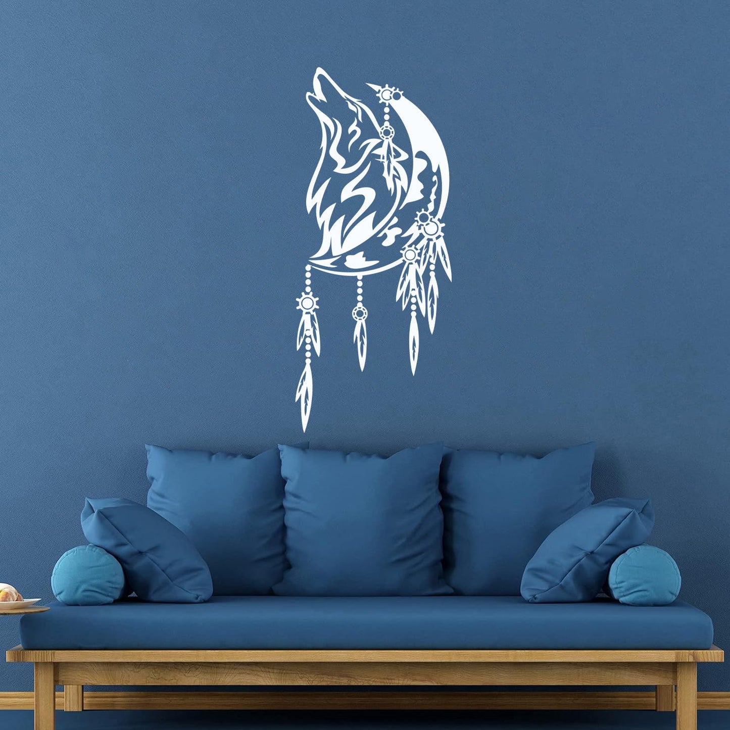 Lettering Stickers Celtic Wolf Howling Predator Store Decoration