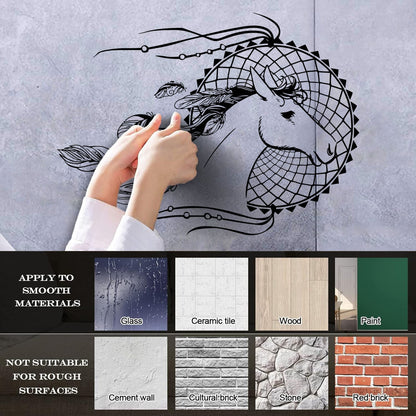 Engraving Decals Dream Catcher Horse Dreamcatcher Wall Beautification