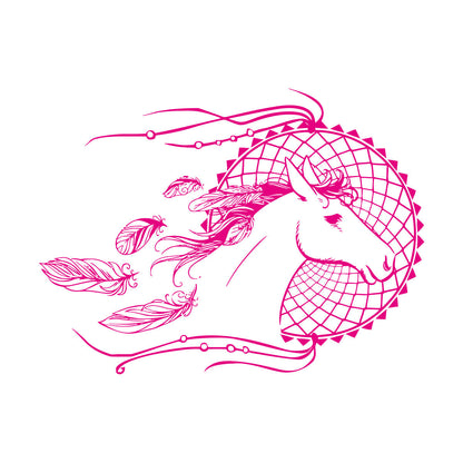 Engraving Decals Dream Catcher Horse Dreamcatcher Wall Beautification