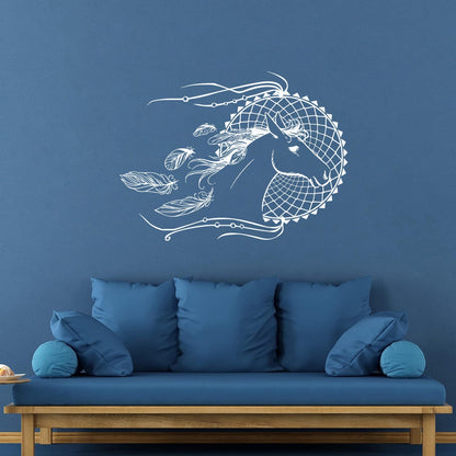 Engraving Decals Dream Catcher Horse Dreamcatcher Wall Beautification