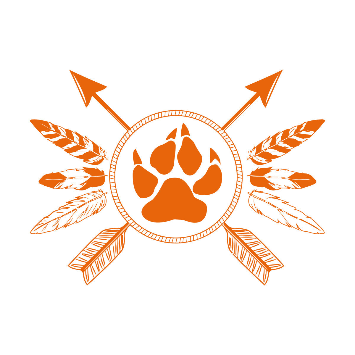 Fine Carving Decals Ethnic Style Amulet Tribal Arrows Feathers Glass Stickers