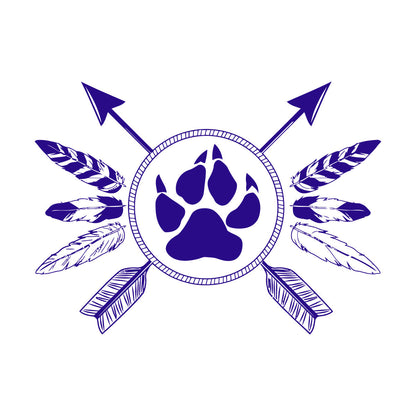 Fine Carving Decals Ethnic Style Amulet Tribal Arrows Feathers Glass Stickers