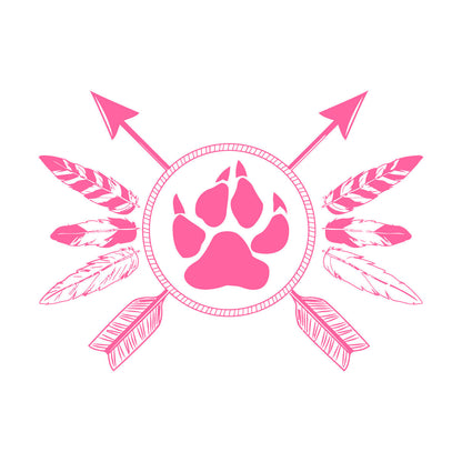 Fine Carving Decals Ethnic Style Amulet Tribal Arrows Feathers Glass Stickers