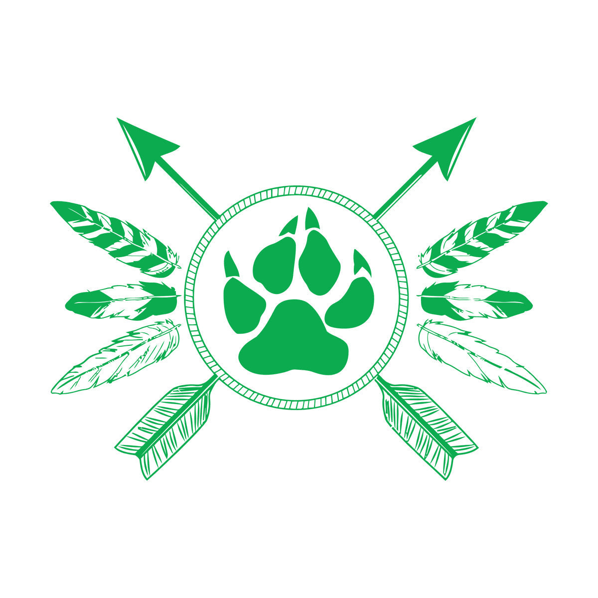 Fine Carving Decals Ethnic Style Amulet Tribal Arrows Feathers Glass Stickers