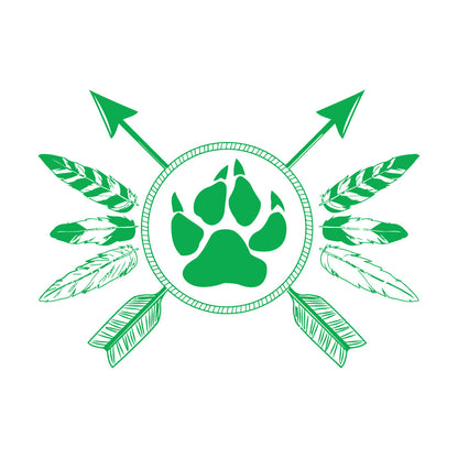 Fine Carving Decals Ethnic Style Amulet Tribal Arrows Feathers Glass Stickers