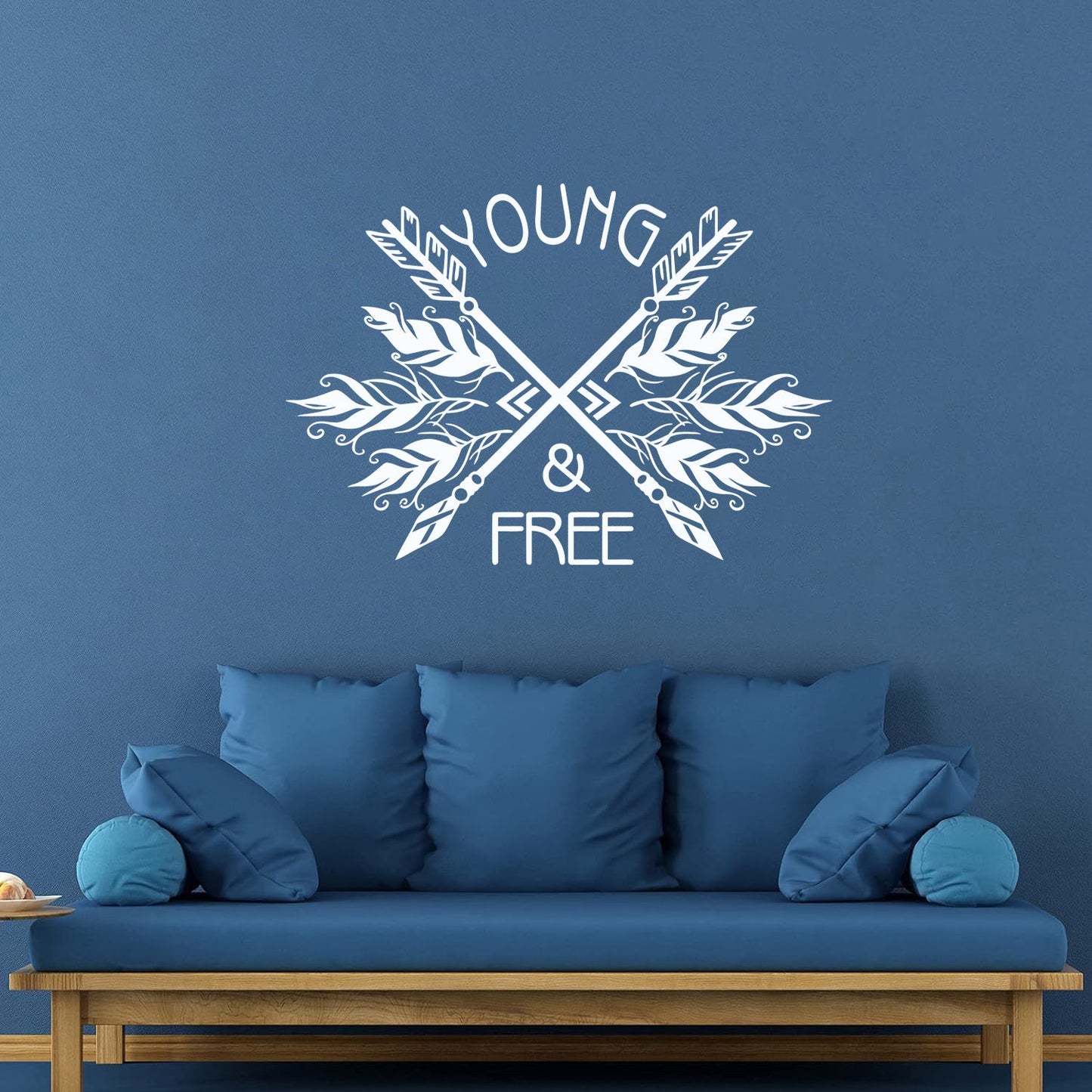 Lettering Decals Ethnic Style Arrows Words Quote Young Free Removable Without Leaving Glue