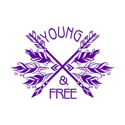 Lettering Decals Ethnic Style Arrows Words Quote Young Free Removable Without Leaving Glue