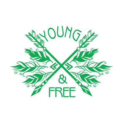 Lettering Decals Ethnic Style Arrows Words Quote Young Free Removable Without Leaving Glue