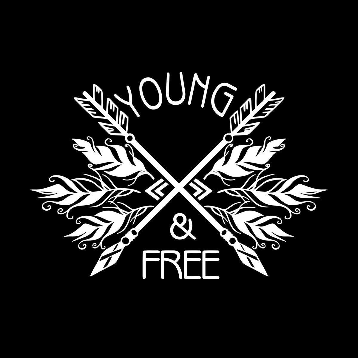 Lettering Decals Ethnic Style Arrows Words Quote Young Free Removable Without Leaving Glue