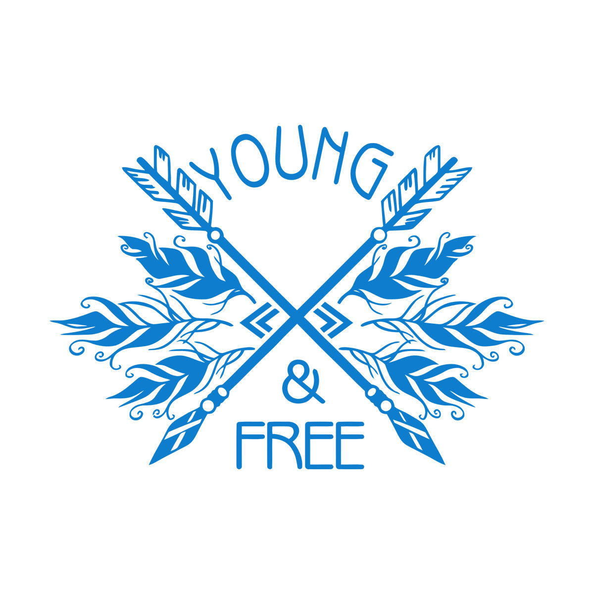 Lettering Decals Ethnic Style Arrows Words Quote Young Free Removable Without Leaving Glue